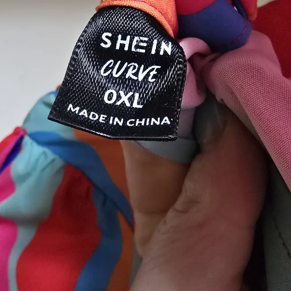 Retro Funky Disco Lantern Sleeve Ruffle Hem Dress NWOT XL - Picture 7 of 10